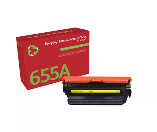 Xerox 006R04345 Toner cartridge yellow, 10.5K pages (replaces HP 655A/CF452A) for HP LaserJet M 652/681
