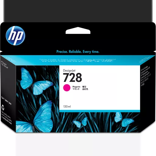 HP F9J66A/728 Ink cartridge magenta 130ml for HP DesignJet T 730/830