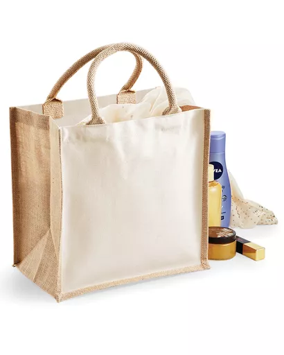 Printers' Midi Jute bag