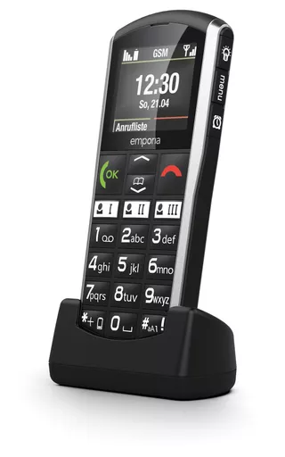 Emporia emporiaSIMPLICITY 5.08 cm (2") 90 g Black, Silver Feature phone