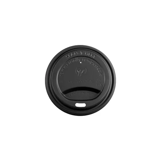 VEGWARE 79 SERIES BLACK CPLA HOT CUP LID (1000)