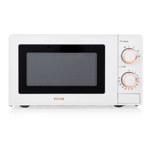 Photos - Microwave Tower Rose Gold 700W 17 Litre Manual  White T24029WRG 