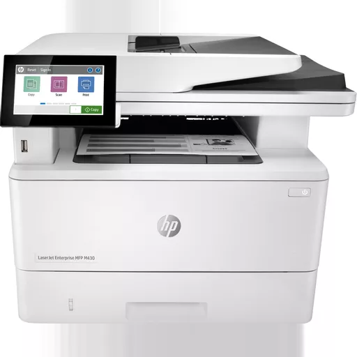 HP LaserJet Enterprise MFP M430f, Black and white, Printer for Business, Print, copy, scan, fax, 50-sheet ADF; Two-sided printing; Two-sided scanning; Front-facing USB printing; Compact Size; Energy Efficient; Strong Security