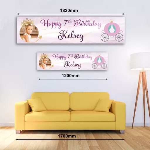 Personalised Banner -  Princess Banner with Photo