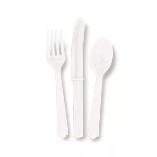 White Cutlery