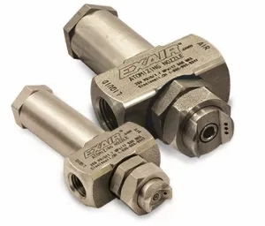 No Drip External Mix Atomizing Nozzles In Grade 303 Stainless Steel