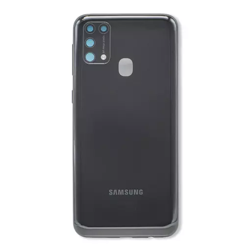 Back Cover w/ Camera Lens (Service Pack) (Space Black) - Galaxy M31 (M315)