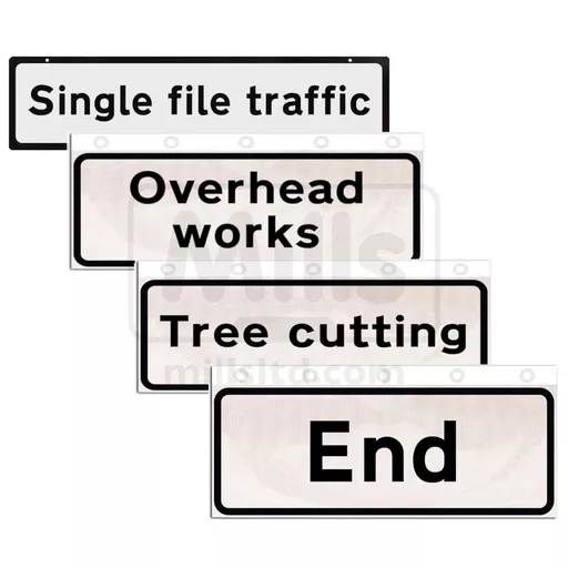 Supplementary Plate for 750mm Collapsible Road Sign