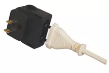 Euro CEEE7 to USA 2 Pin Plug Converter (CP4), Black