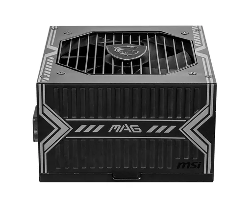 MSI MAG A550BN UK PSU '550W, 80 Plus Bronze certified, 12V Single-Rail, DC-to-DC Circuit, 120mm Fan, Non-Modular, Sleeved Cables, ATX Power Supply Unit, UK Powercord, Black'