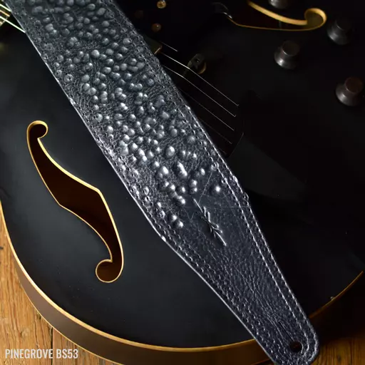 2.5 Inch Wide Crema Leather Guitar Straps: – Italia Leather Straps