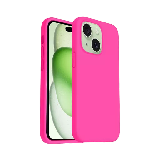 Silicone for iPhone 15 Plus - Pink