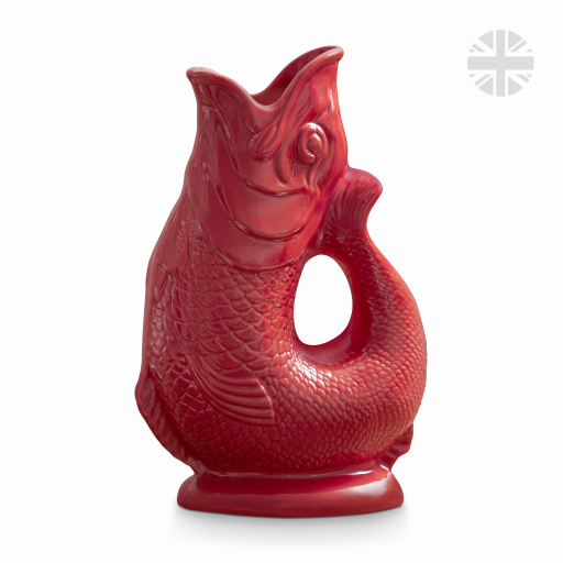 The Wade Fish Jug in Red 0.6 Litre