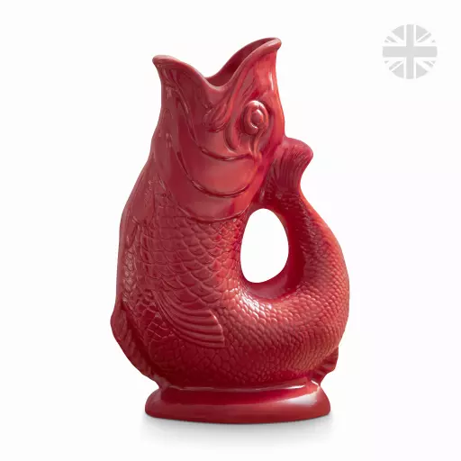 The Wade Fish Jug in Red 0.6 Litre
