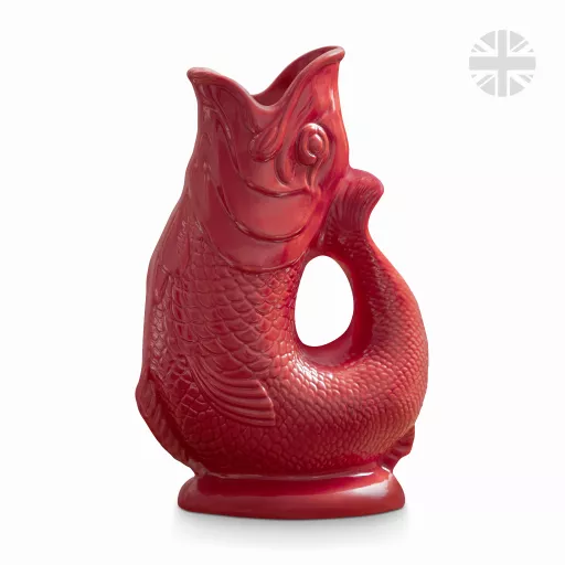 The Wade Fish Jug in Red 1.2 Litre