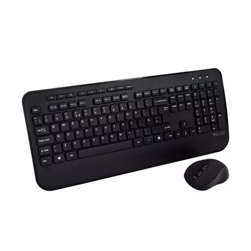 V7 CKW300UK Full Size/Palm Rest English QWERTY - Black