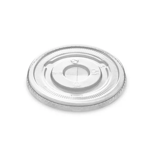 CLEAR FLAT LID FOR SMOOTHIE CUP RPET (78MM) - (1X1000)