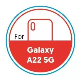 Smartphone Circular 20mm Label - Galaxy A22 5G - Red