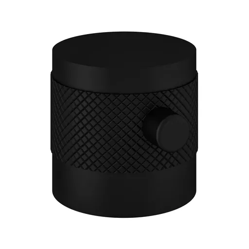 (Pair) Meriden Half Knurling Valve Handles for Shower Sets - Matt Black