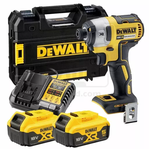 Dewalt 18V XR Brushless Impact Driver Kit c/w 2x 5.0Ah