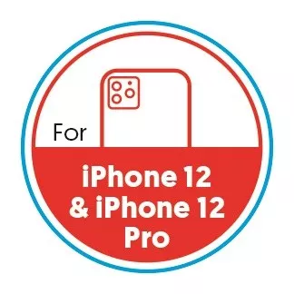 Smartphone Circular 20mm Label - iPhone 12 & iPhone 12 Pro - Red