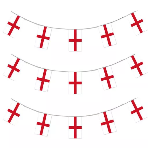 England Polyester Bunting - 10m