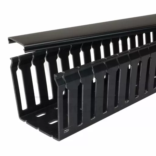 Betaduct Finger Trunking Black - Open Slot