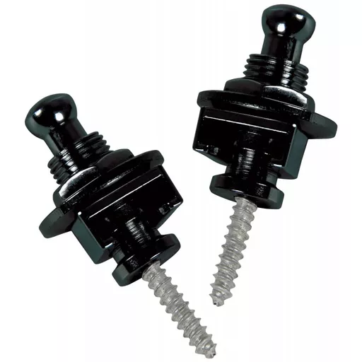 Chord Strap Locks for Guitar - Black (Set of 2)