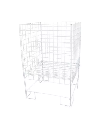 White Square Dump Basket - 550mm x 400mm x 780mm