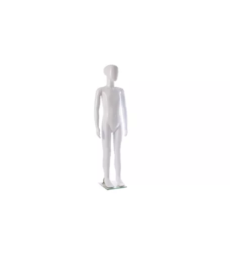 Age 4 - 6 Gloss White Faceless Child Mannequin