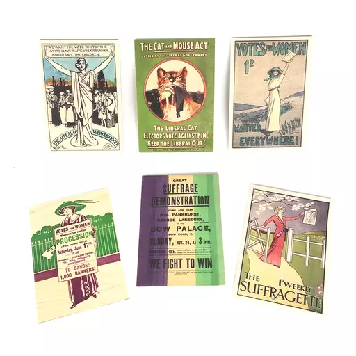 Suffragettes Wooden Postcards Set