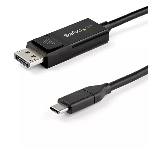 StarTech.com 6ft (2m) USB C to DisplayPort 1.4 Cable 8K 60Hz/4K - Bidirectional DP to USB-C or USB-C to DP Reversible Video Adapter Cable -HBR3/HDR/DSC - USB Type C/TB3 Monitor Cable (CDP2DP142MBD)
