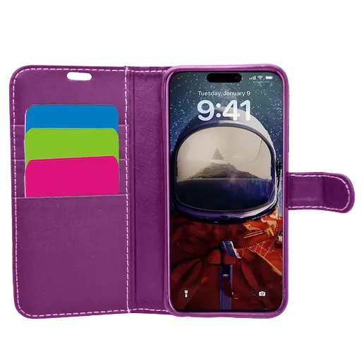 Wallet for iPhone 16 Pro Max - Purple