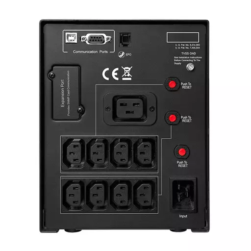 CyberPower PR2200ELCDSL uninterruptible power supply (UPS) Line-Interactive 2.2 kVA 1980 W 9 AC outlet(s)