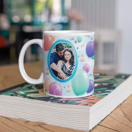Custom photo birthday mug gift - Upload image to create a unique keepsake coffee cup, ideal for friends & family
