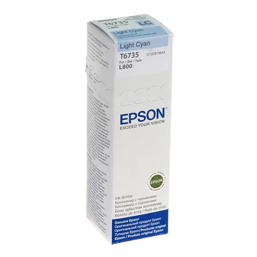 Epson C13T67354A/T6735 Ink bottle light cyan, 1.8K pages 70ml for Epson L 800