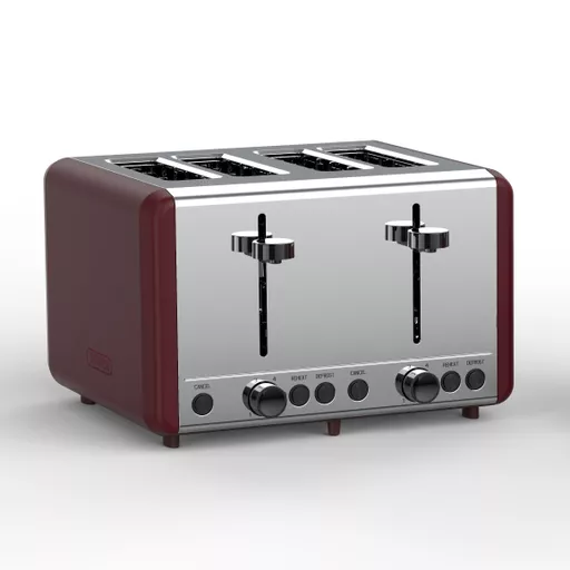 Sera 4 Slice Toaster Merlot