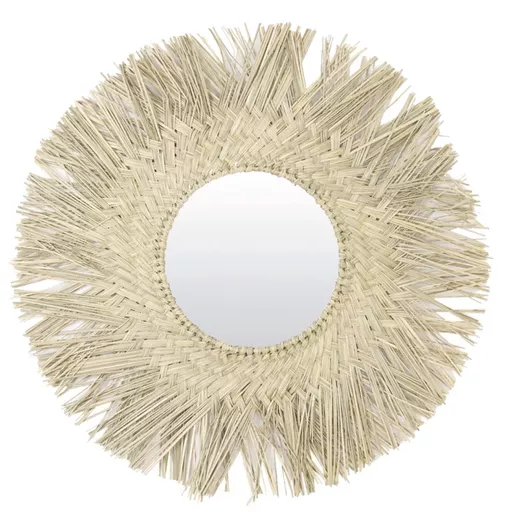Mirror, Oldenzaal, Natural Palm Leaf