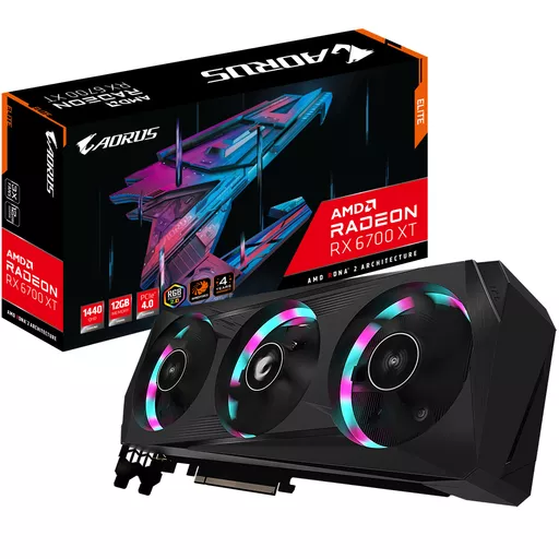 GIGABYTE AORUS Radeon RX 6700 XT ELITE 12G AMD 12 GB GDDR6