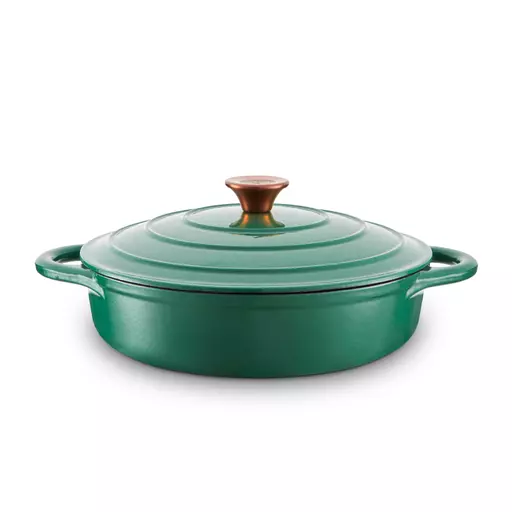 Foundry 28cm Shallow Cast Iron Casserole