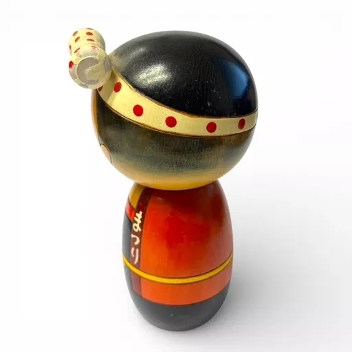 Japanese Wooden Doll Figurine