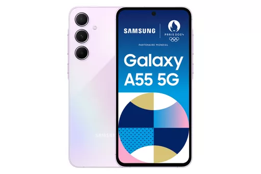 Samsung Galaxy A55 5G 16.8 cm (6.6") Hybrid Dual SIM Android 14 USB Type-C 8 GB 256 GB 5000 mAh Lilac