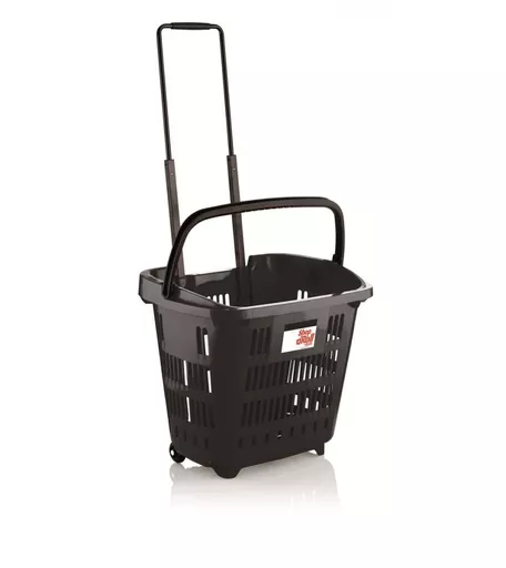34L Black Shop & Roll Shopping Basket