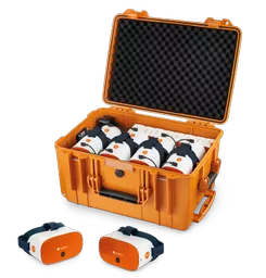 CVR-355-Headset-8-Bay-Luggage-Case-facing-left-with-headsets-20cm.png