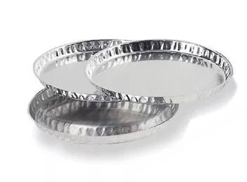 Dishes Alminium Foil Disposable 100X7mm  PK 80