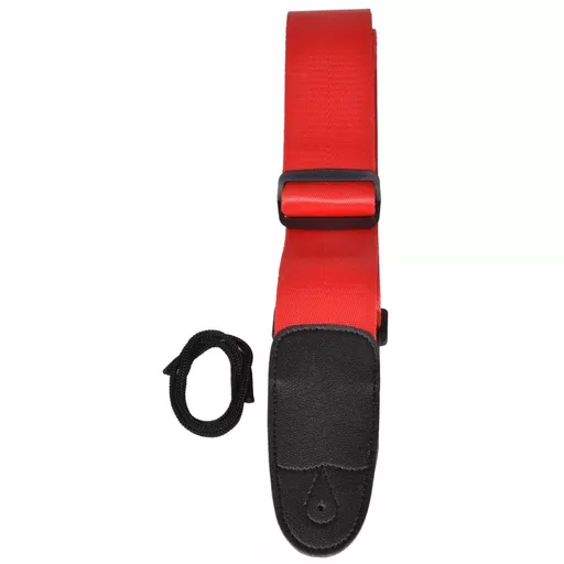 Chord Guitar Strap Nylon Webbing - Red