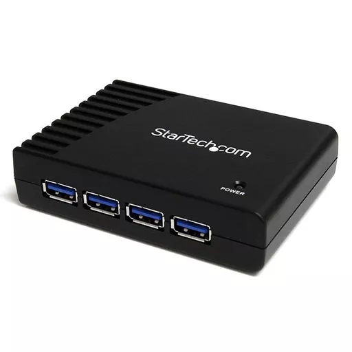 StarTech.com 4 Port Black SuperSpeed USB 3.0 Hub