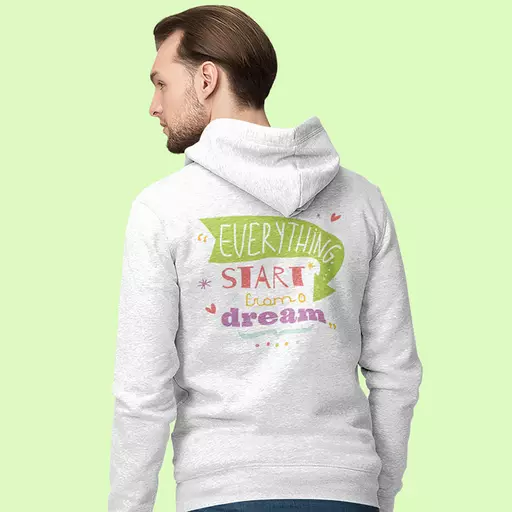 everything start from a dream - shop for personalised quote hoodie.jpg