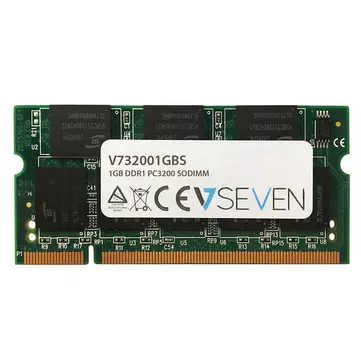 V7 1GB DDR1 PC3200 - 400mhz SO DIMM Notebook Memory Module - V732001GBS