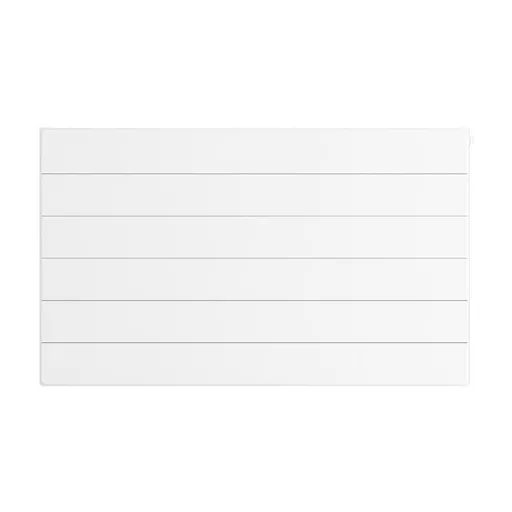 Flat Cover Plate with Lines 600 x 1000 Gloss White